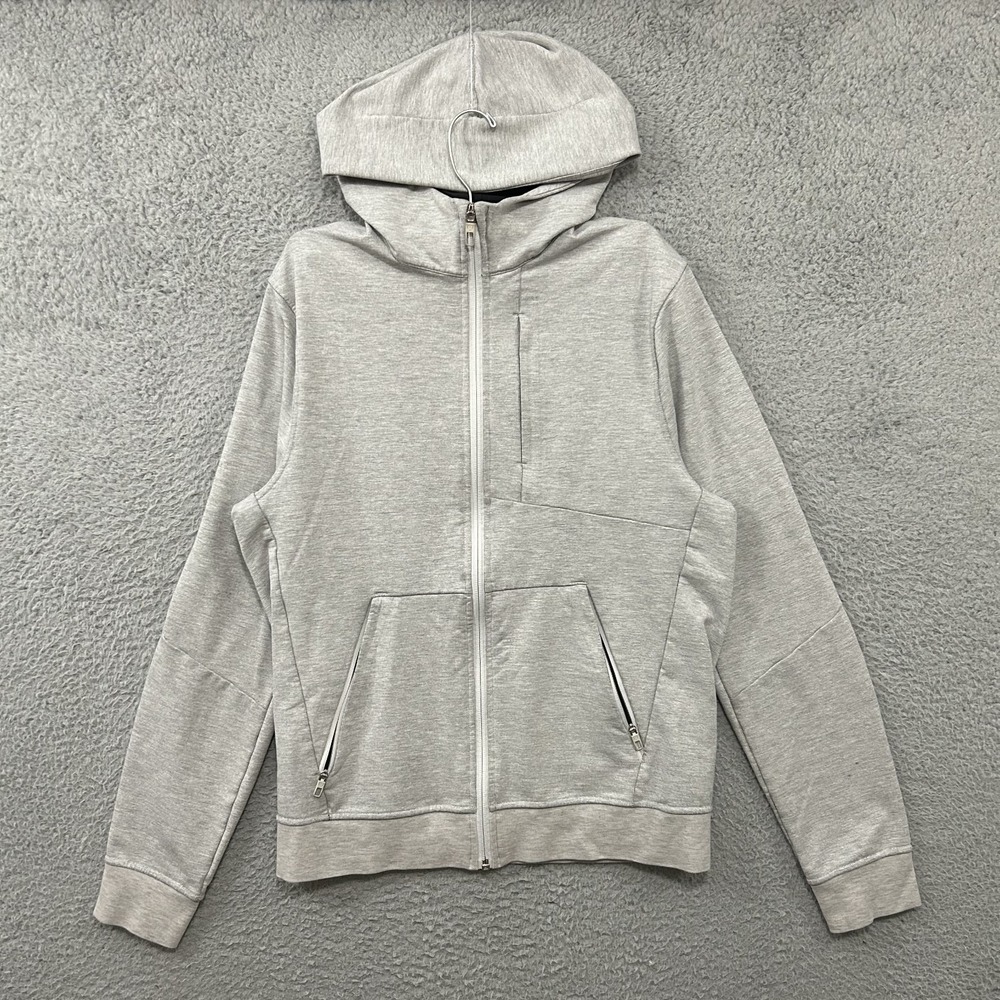 Lululemon Hoodie Mens Small Gray City Sweat Full Zip Sweatshirt Hooded Active